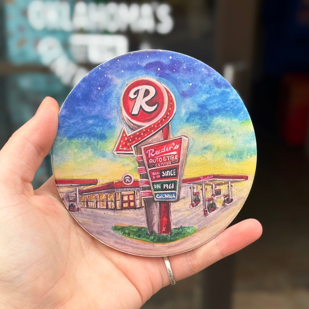 Reeder's Auto & Tire Center Coaster