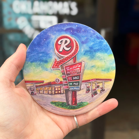 Reeder's Auto & Tire Center Coaster