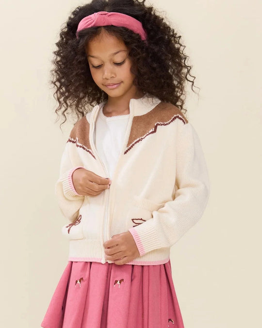 Pink Chicken - Western Zip Sweater