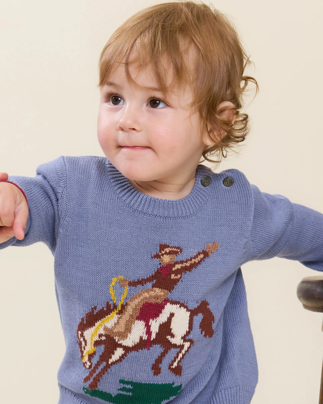 Pink Chicken - Baby's Bronco Oliver Sweater