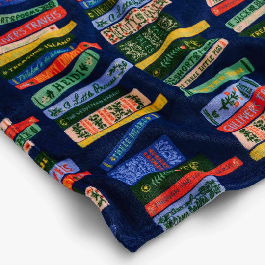Bookshelf Fleece Blanket