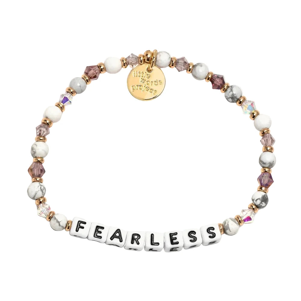 Fearless Amethyst Dreams bracelet S/M purple inspirational bracelet by Little Words Project