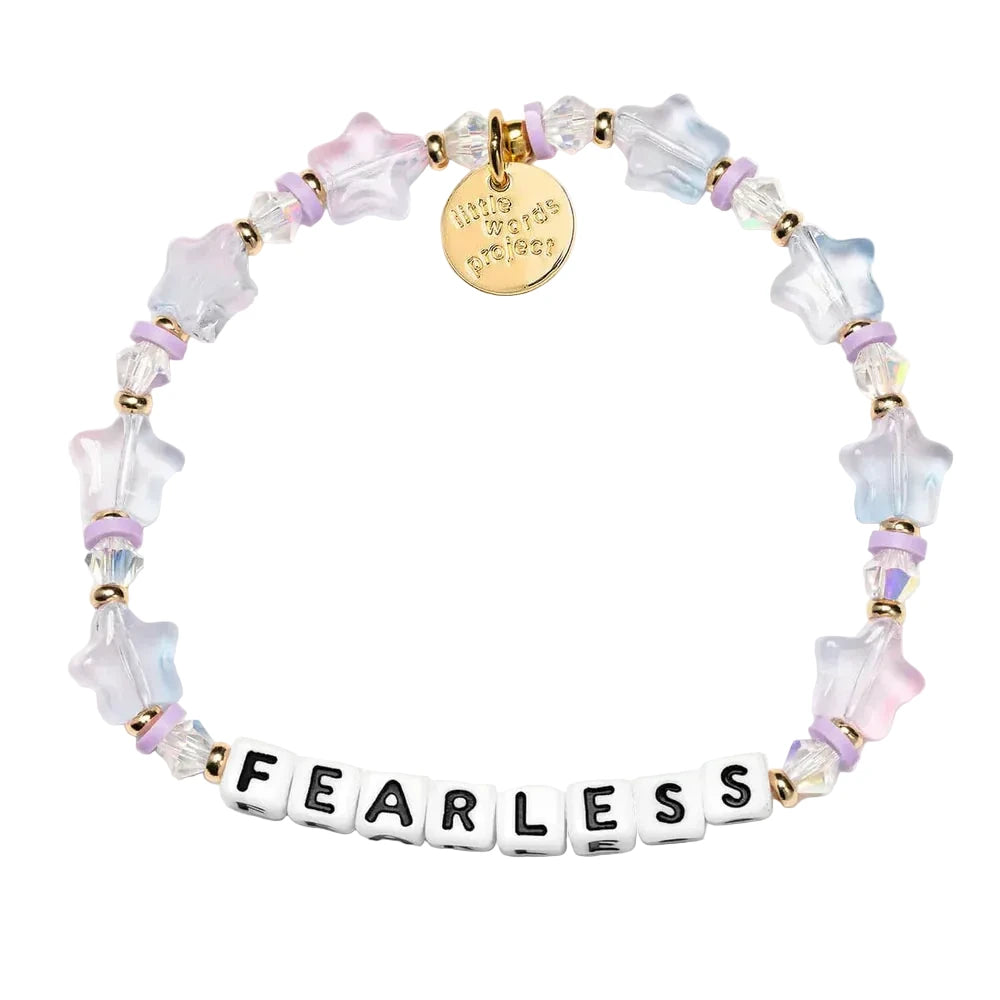 Fearless Dreamy Night bracelet M/L dark dreamy inspirational bracelet by Little Words Project