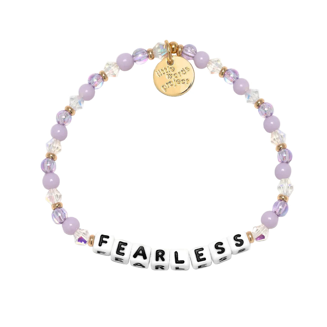 Fearless Purple Haze bracelet  purple inspirational bracelet by Little Words Project