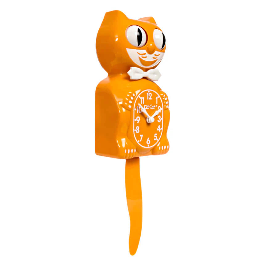 Kit Cat Klock Festival Orange Clock