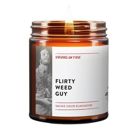 Flirty Weed Guy Candle - Smoke Odor Eliminator