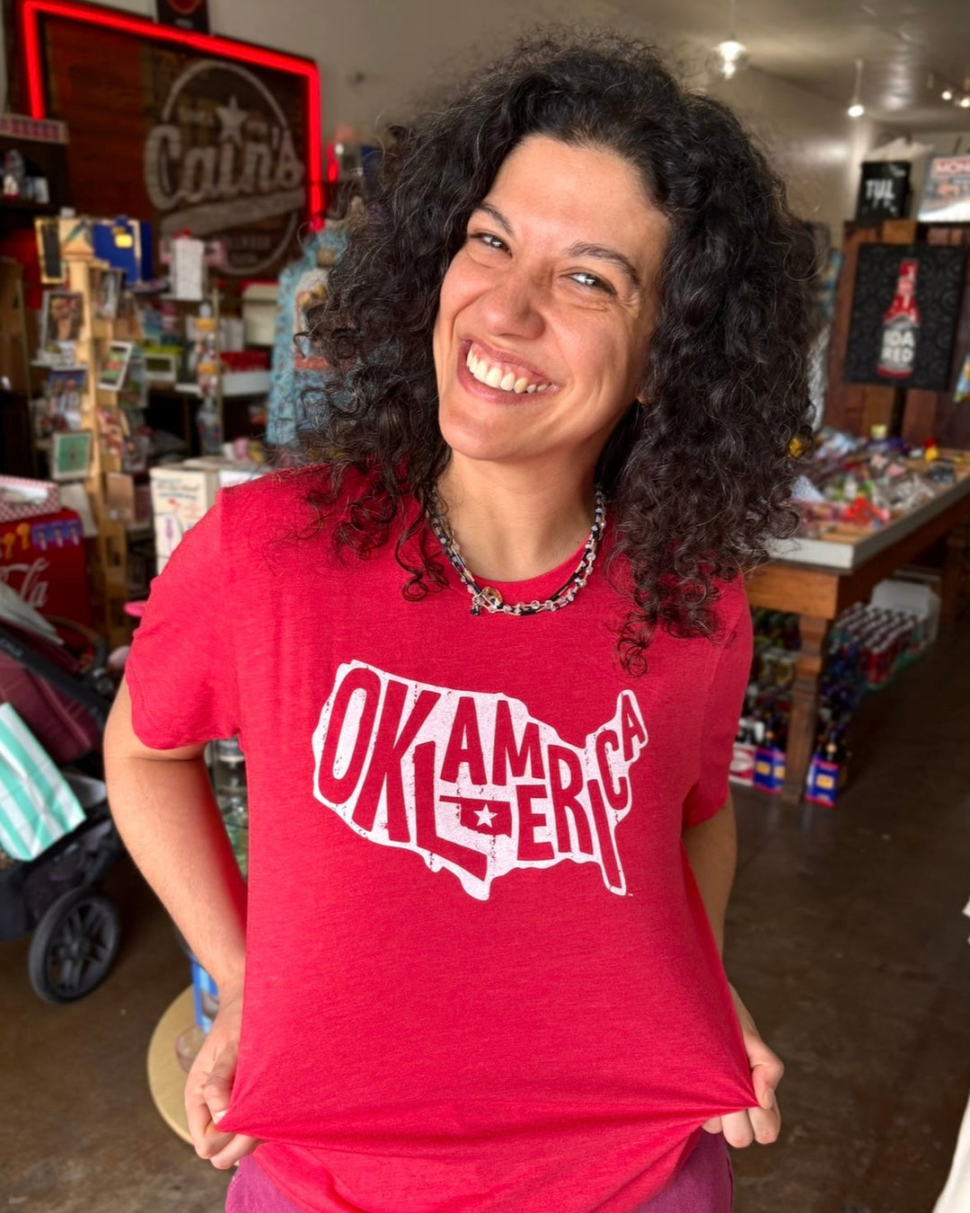 Oklamerica Tshirt Red