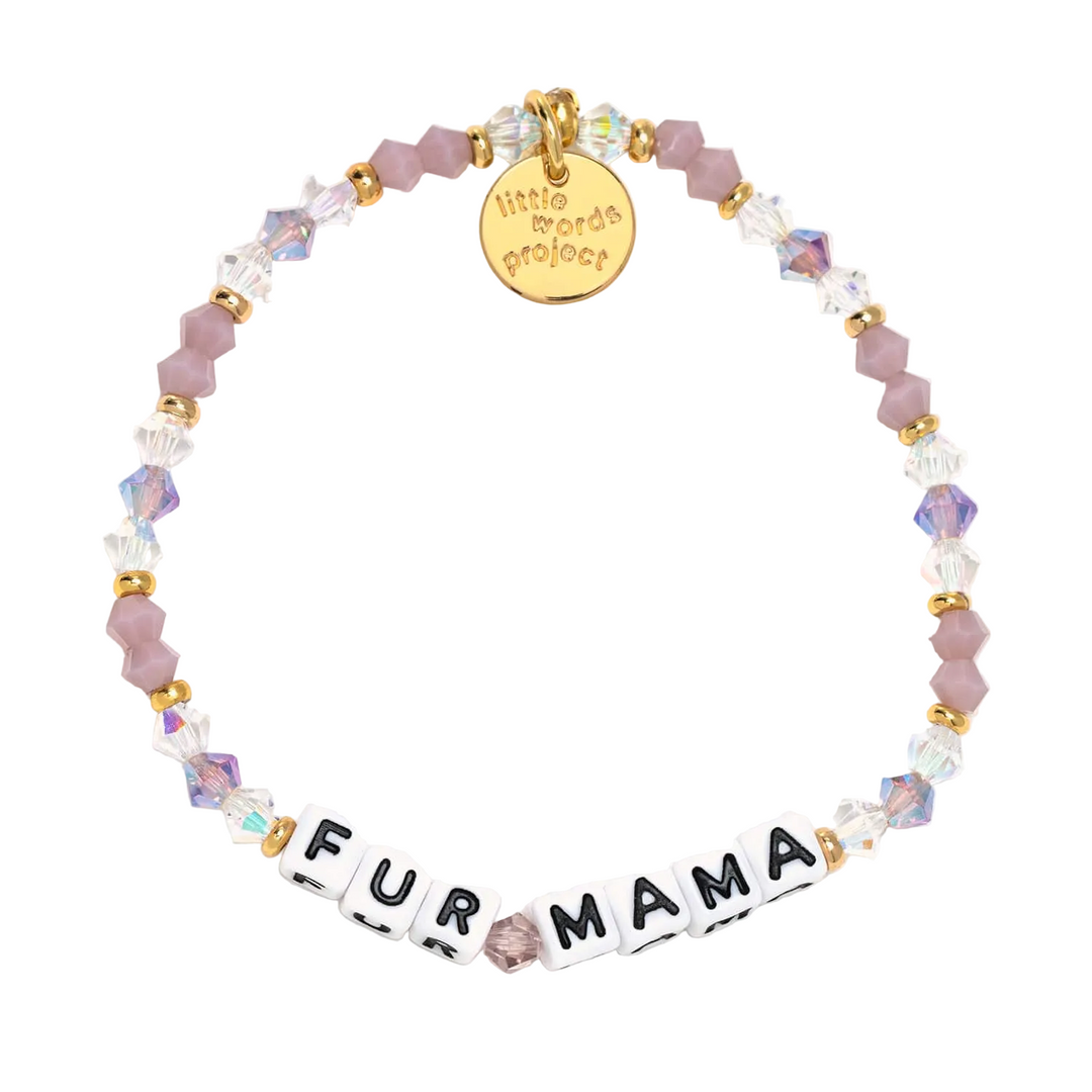 Fur Mama Fuzzy Wuzzy bracelet S/M pet lover bracelet by Little Words Project