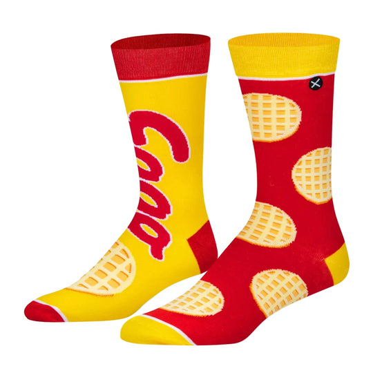 Eggo Waffle Split Crew Socks