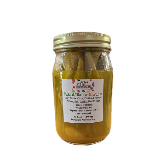 Garlic Pickled Okra - Kayterra Farms
