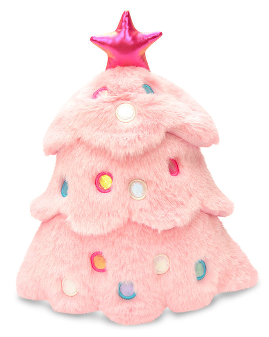 Glitter Pink Christmas Tree Plush