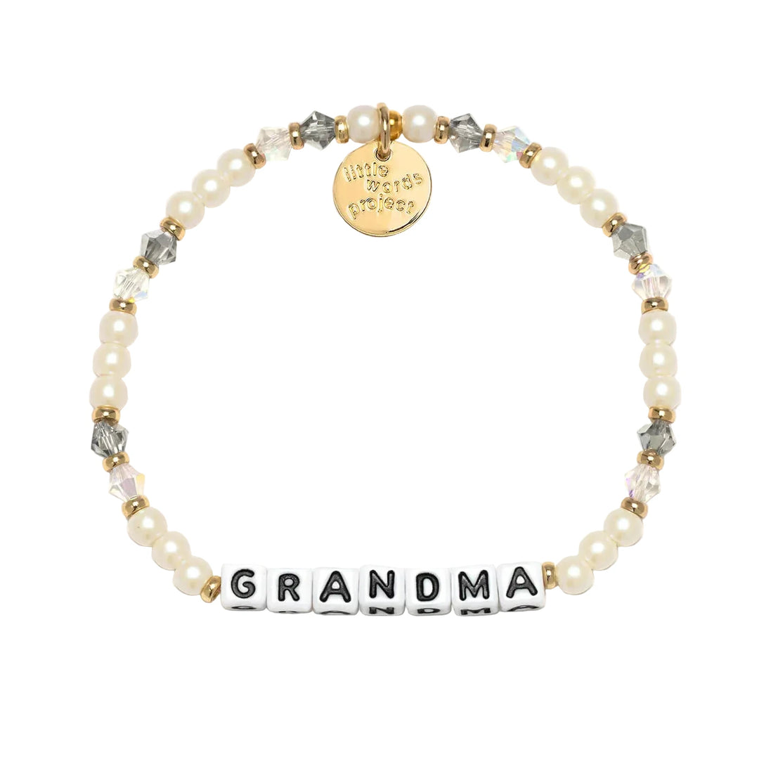 Grandma Strand of Pearls bracelet  pearl beaded bracelet by Little Words Project