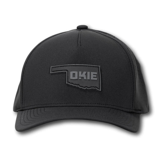 The Okie Brand - Grayson State Patch Black Performance Hat