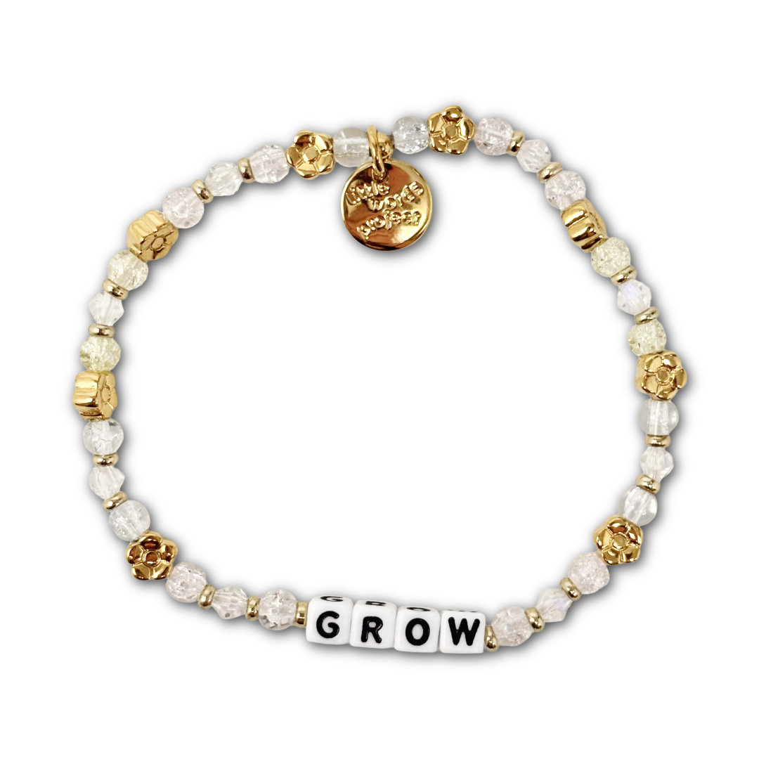 Grow Bouquet bracelet M/L floral inspirational bracelet by Little Words Project