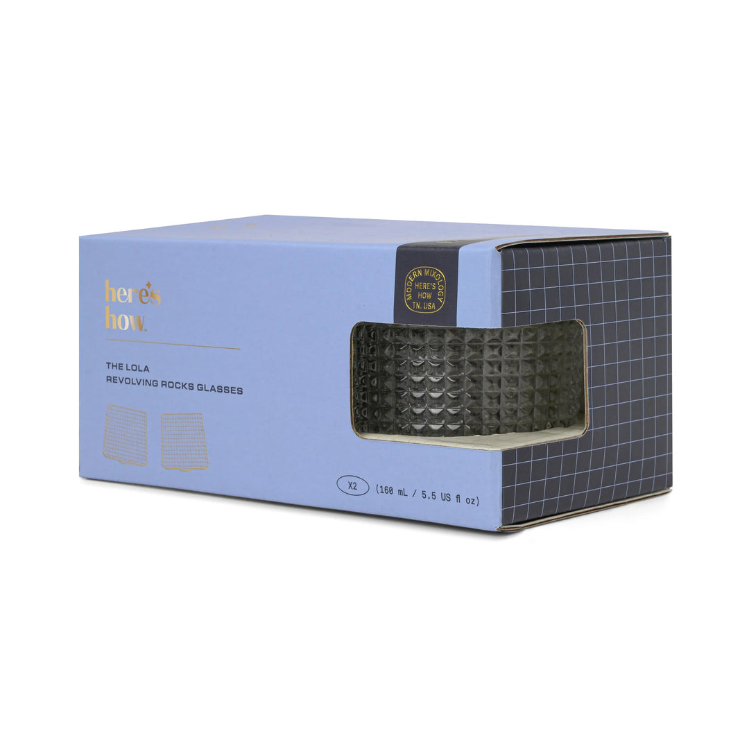 Lola Revolving Rocks Glass Set