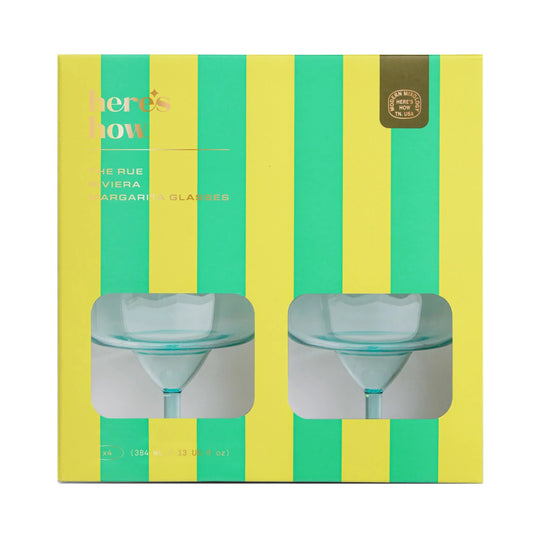 Rue Margarita Glass Set in Mint