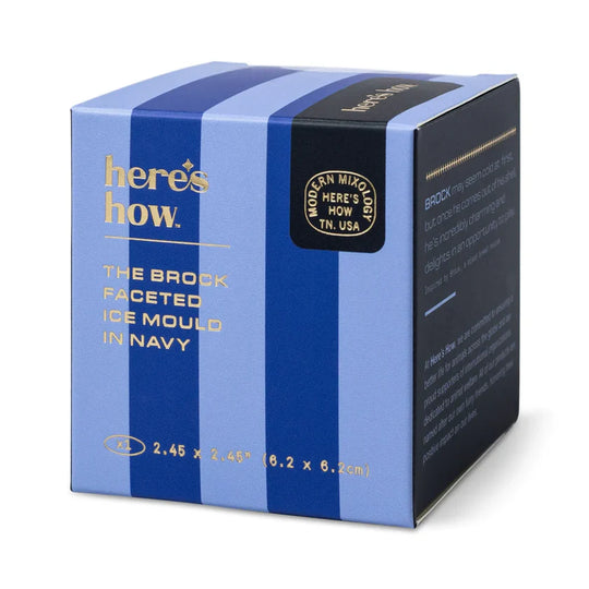Brock Navy Faceted Ice Mold