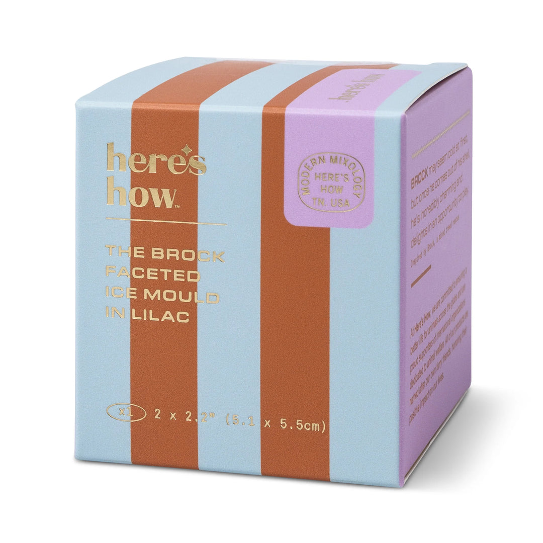 Brock Faceted Lilac Ice Mold