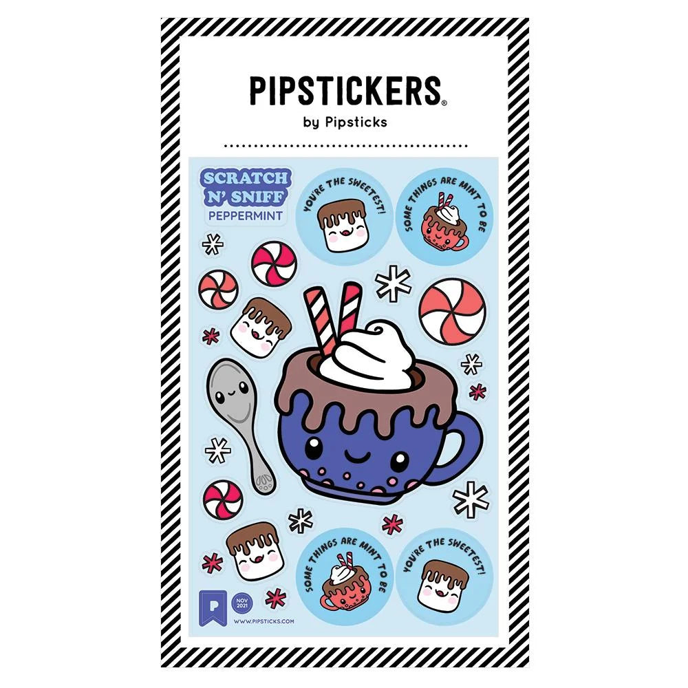 Mint To Be Together Hot Chocolate Scratch 'n Sniff Sticker Sheet