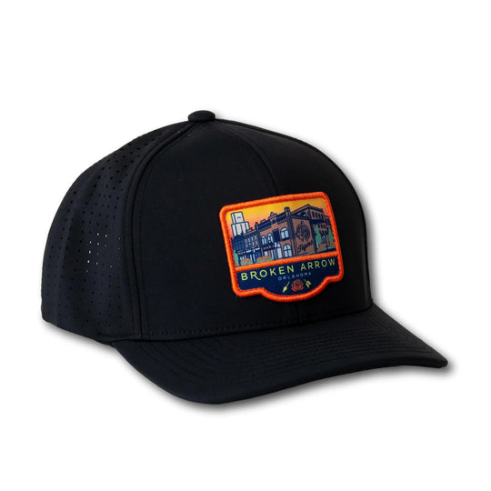The Okie Brand - Broken Arrow Rose Black Performance Hat