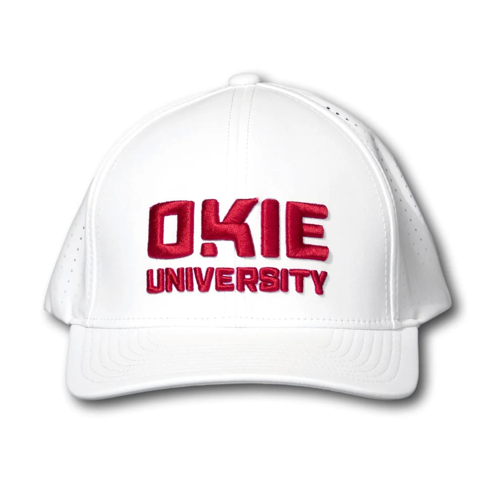 The Okie Brand - Okie University White Performance Hat