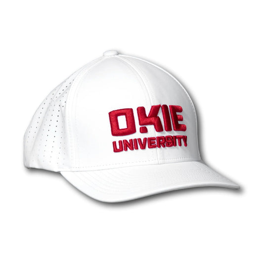 The Okie Brand - Okie University White Performance Hat