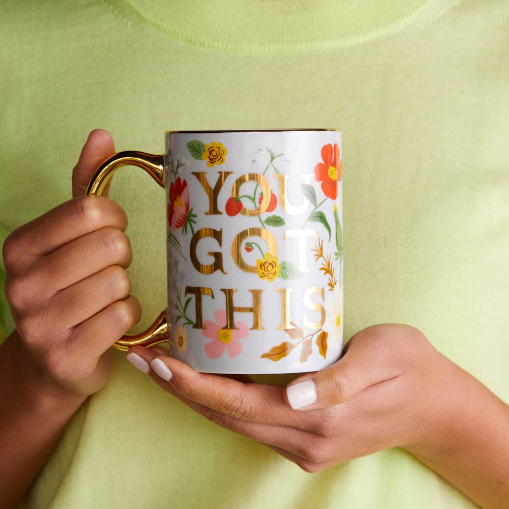 You Got This Floral Porcelain Mug