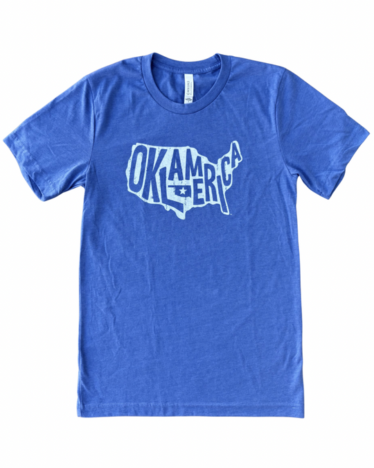 Oklamerica Tshirt Blue