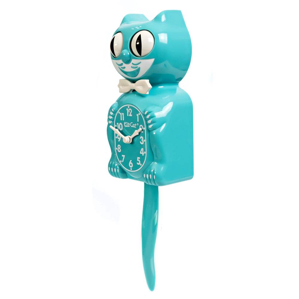 Kit Cat Klock Vibrant Turquiose Clock