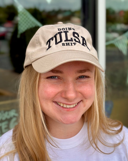 Doing Tulsa Shit Dad Hat Tan/Black