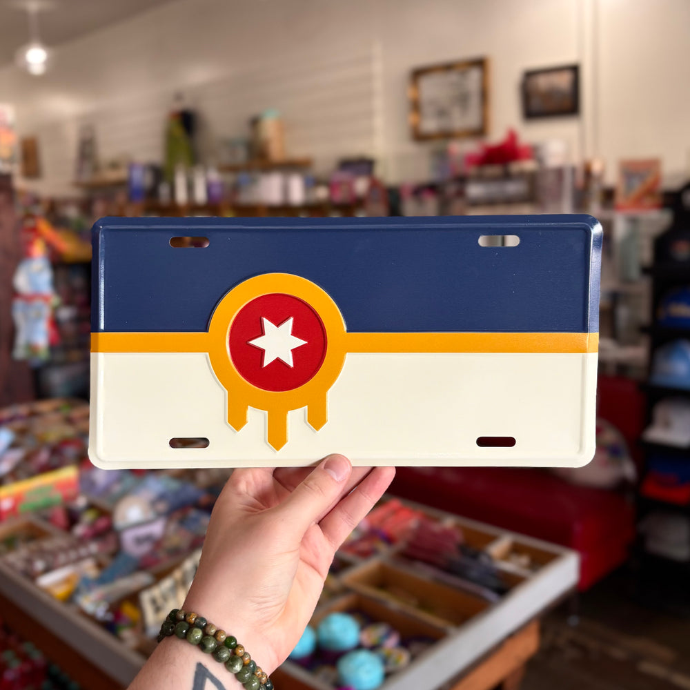 Tulsa Flag License Plate