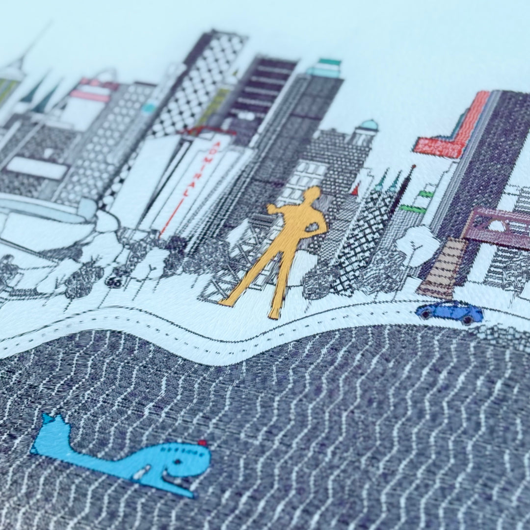 Tulsa Skyline Glass Cutting Board