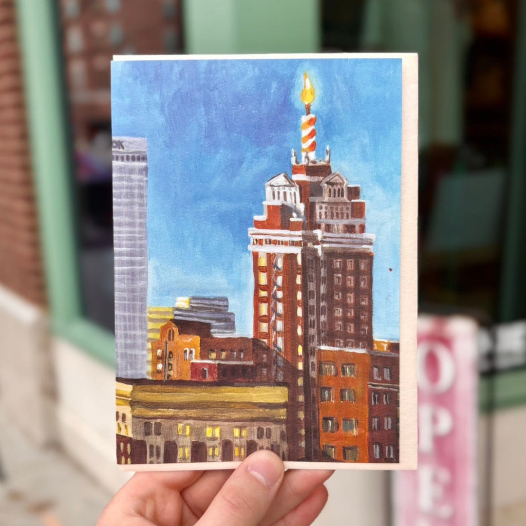 Downtown Tulsa Philtower Birthday Card