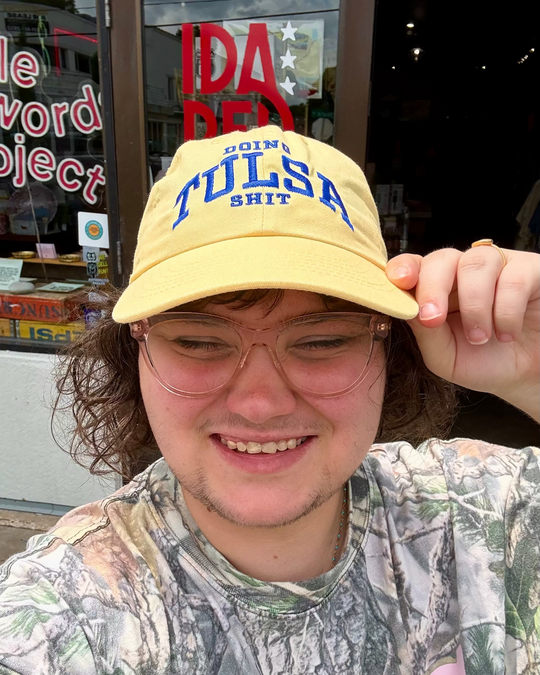 Doing Tulsa Shit Dad Hat Yellow/Blue