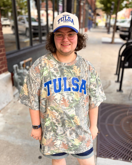 University of Tulsa Blue Gault Camo Tshirt
