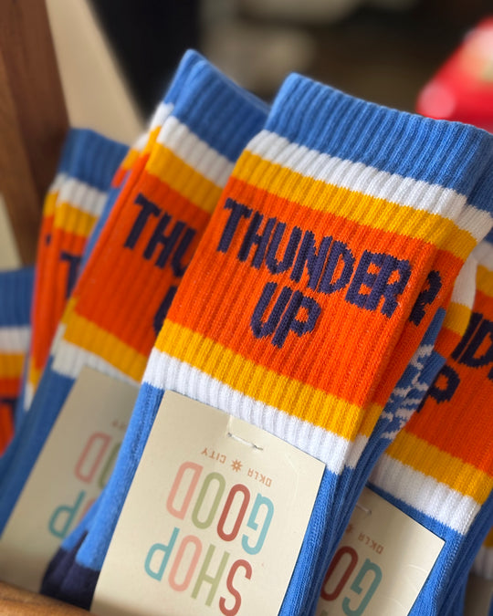 OKC Thunder Up Crew Socks