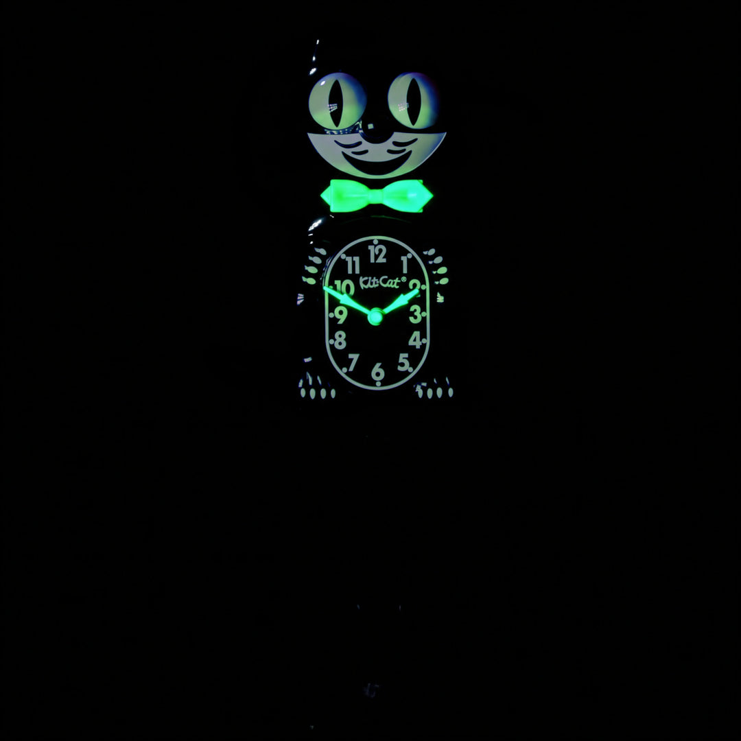 Classic Black Glow Kit-Cat Klock Clock