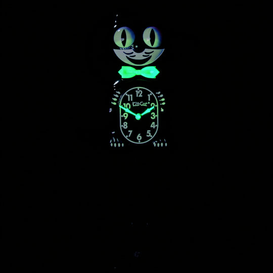 Classic Black Glow Kit-Cat Klock Clock