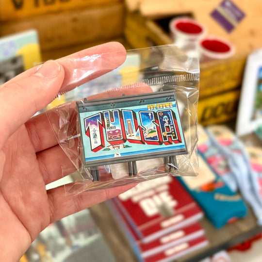 Mini Tulsa Billboard Statue
