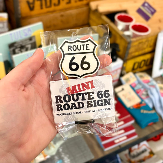 Mini Route 66 Sign Statue