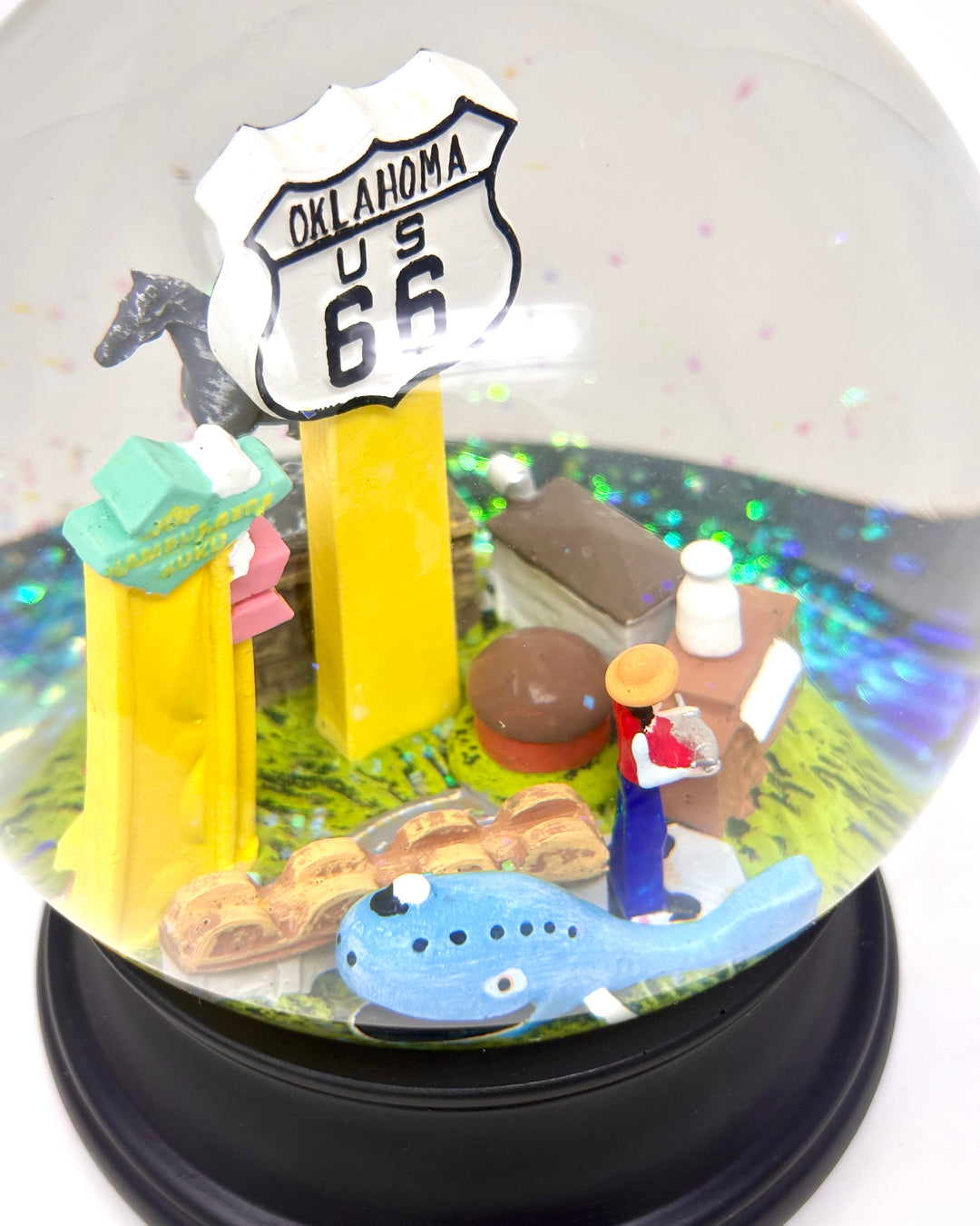 Oklahoma Route 66 Snow Globe