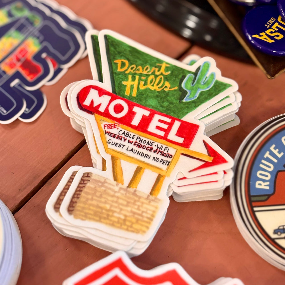 Desert Hills Motel Sticker