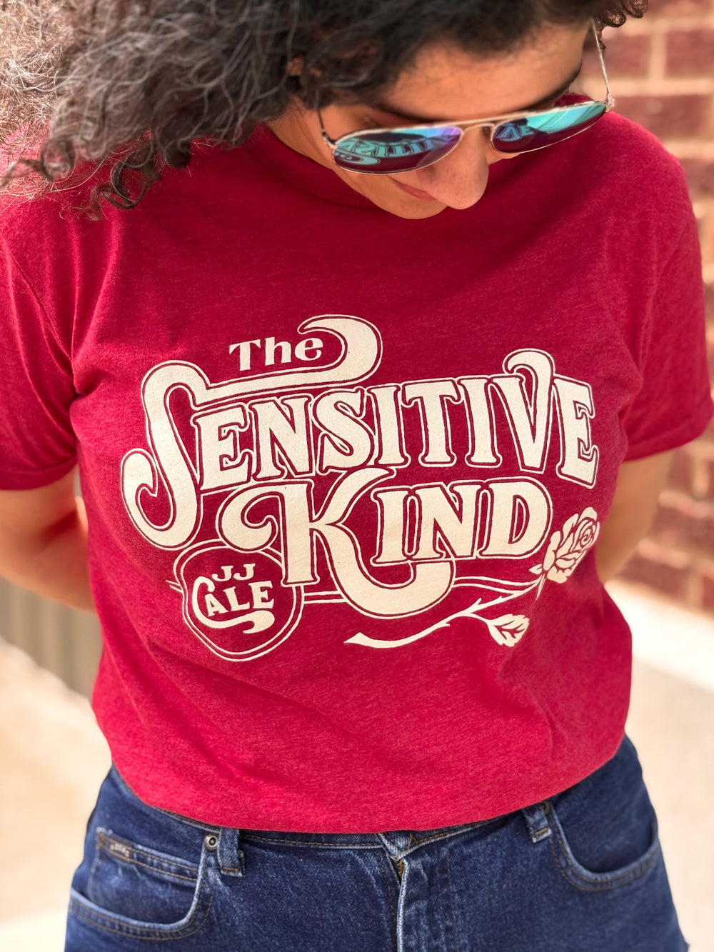 Sensitive Kind JJ Cale Heather Red Tshirt