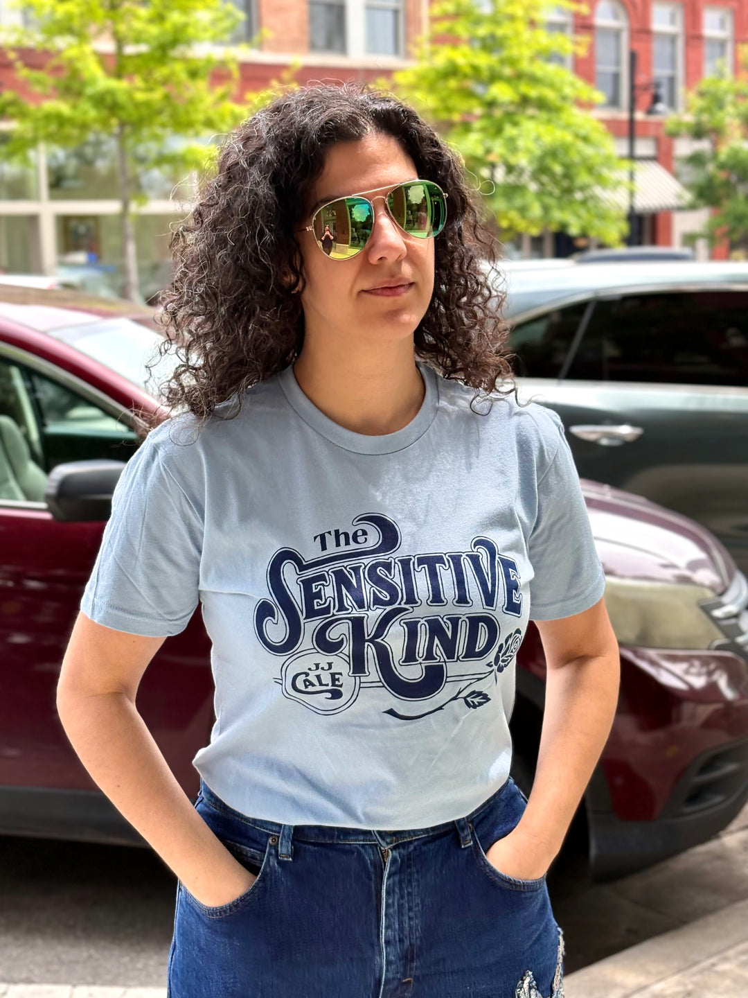Sensitive Kind JJ Cale Dusty Blue Tshirt
