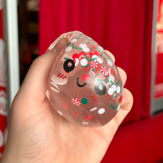 Christmas Dumpling Squishy Maltose Snow Globe - Green Box