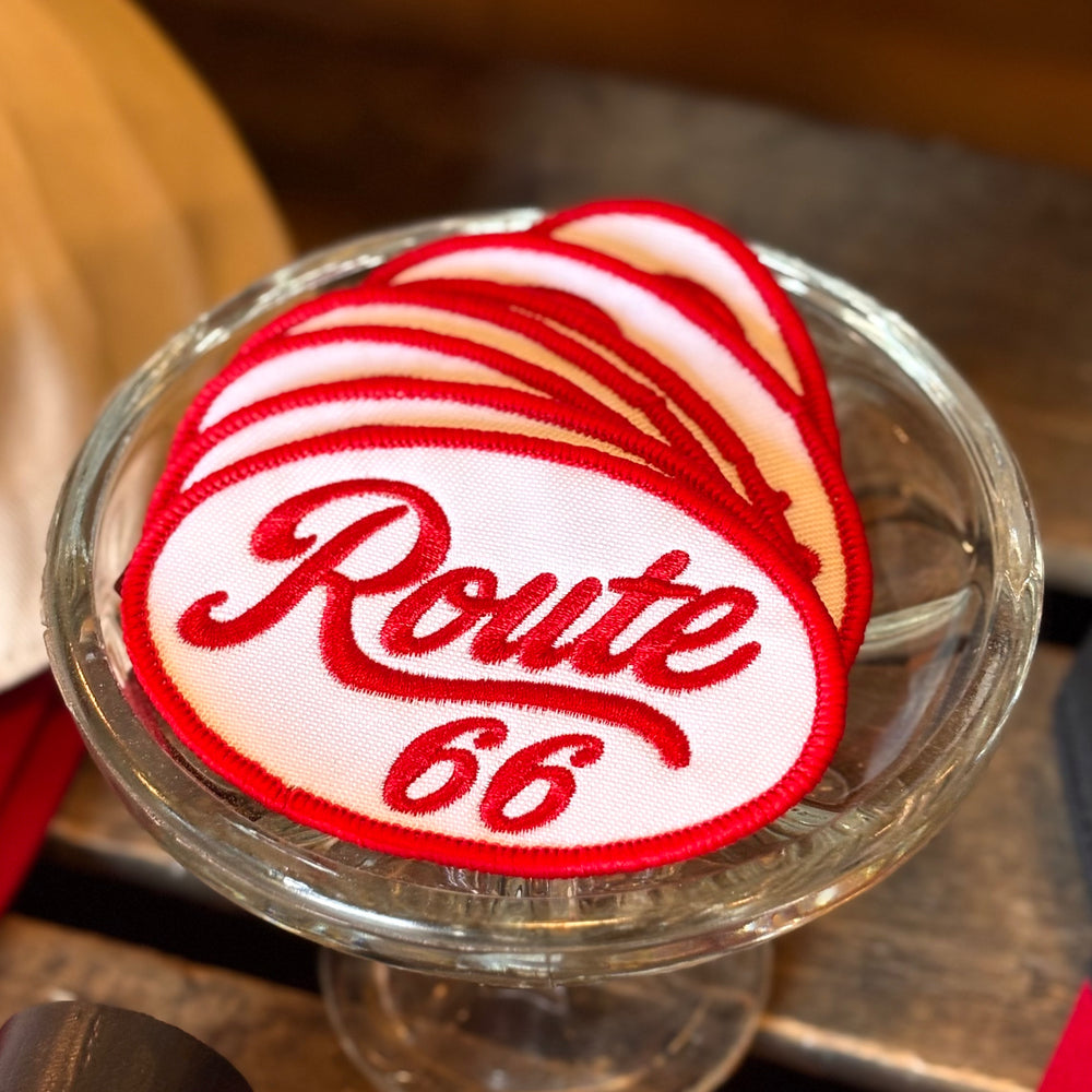 Route 66 Red Retro Patch