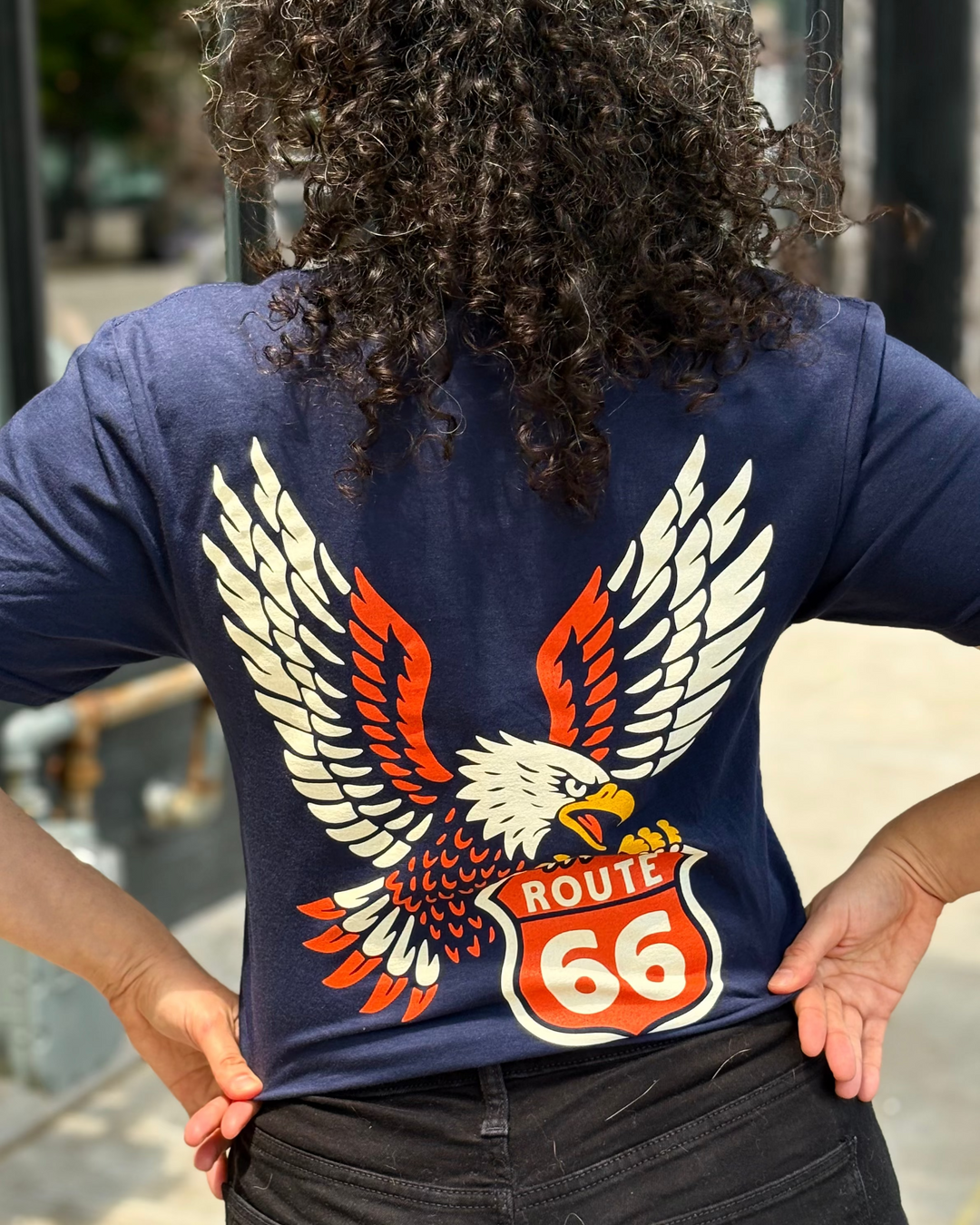 Route 66 Ride the Mother Road Eagle Tshirt
