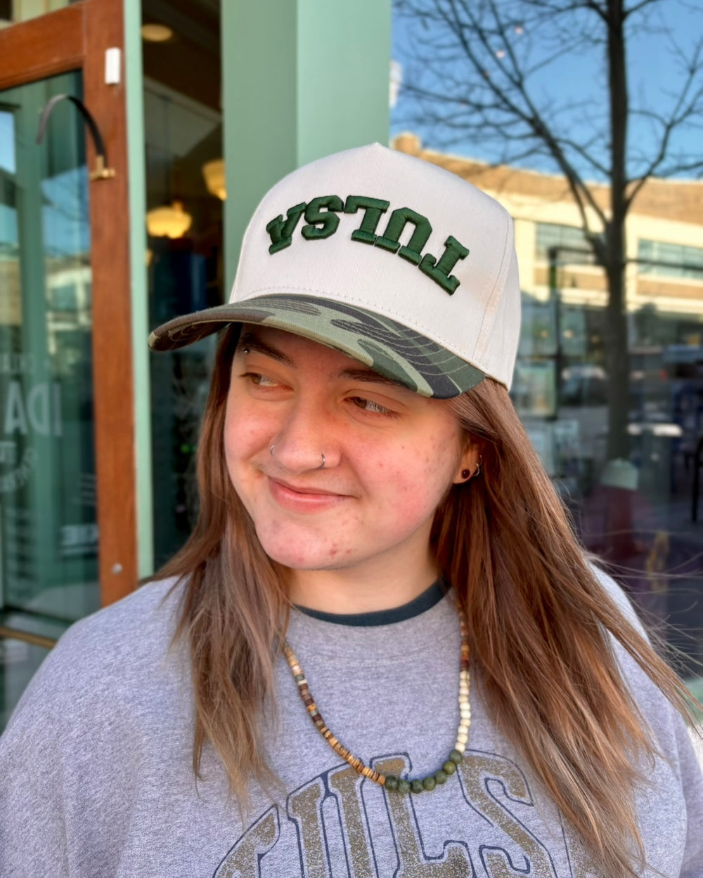 Upside Down Tulsa Hat - Natural/Camo