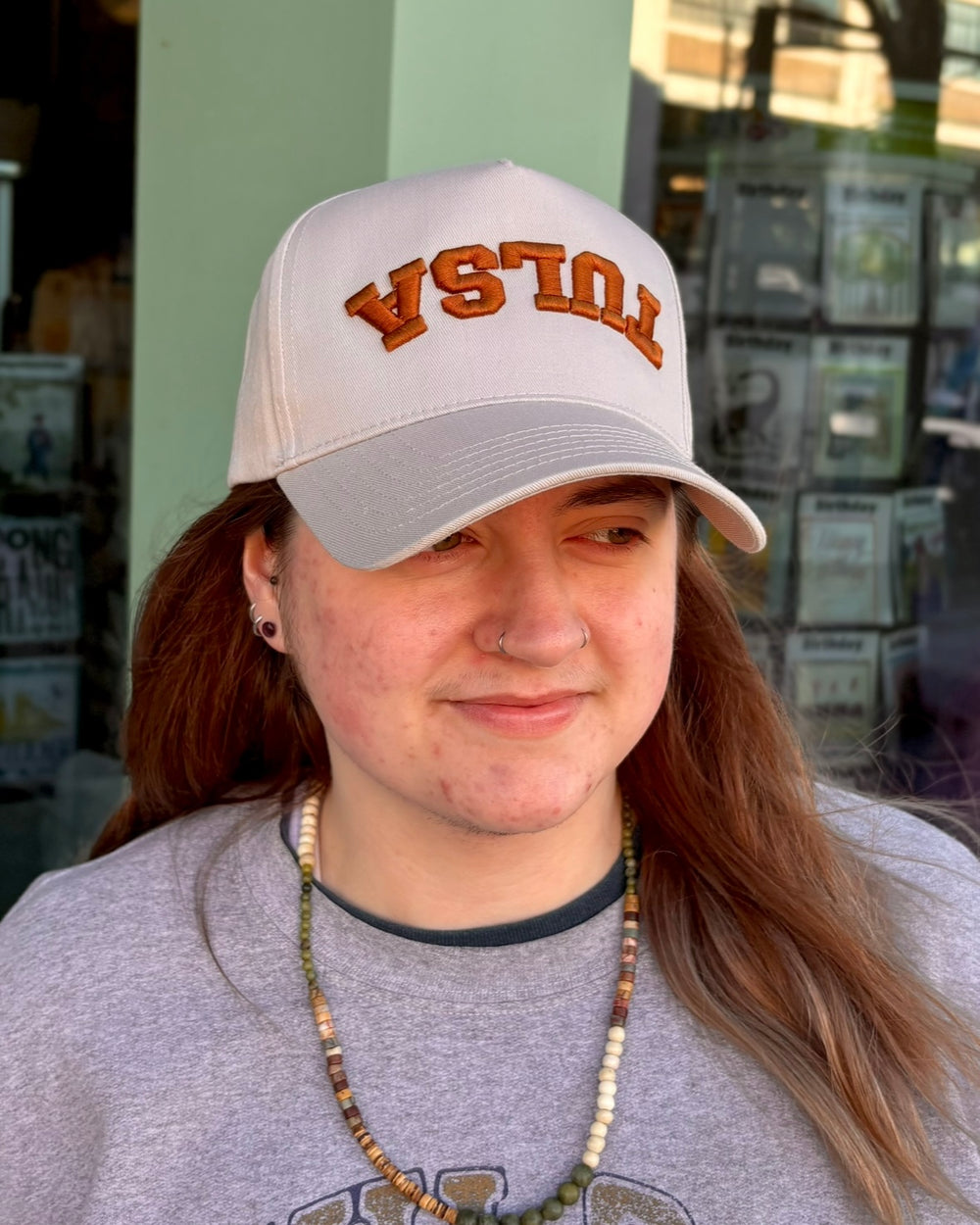 Upside Down Tulsa Hat - Khaki