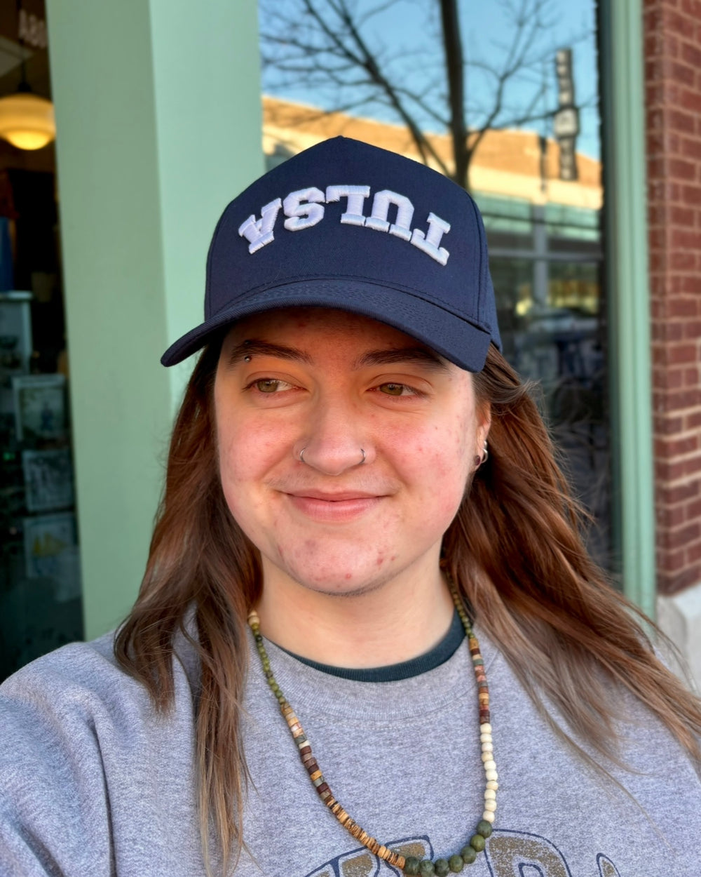 Upside Down Tulsa Hat - Navy